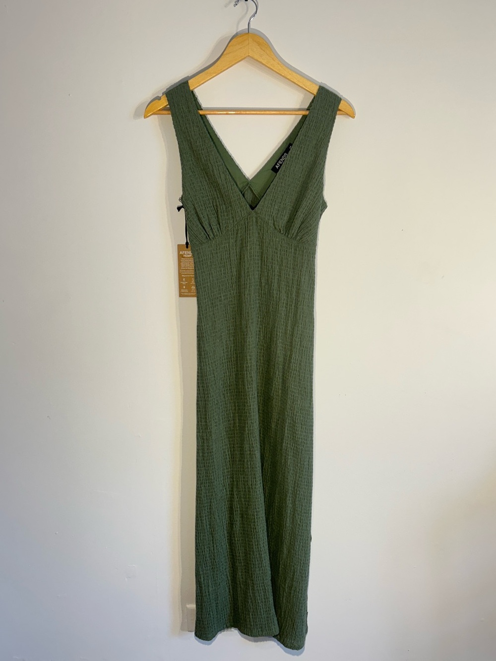 Afends hemp seersucker Focus maxi dress - Picture 3 of 9